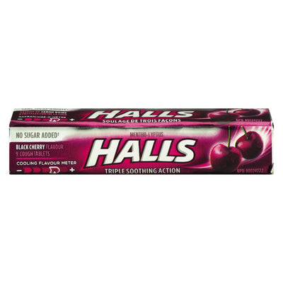 Halls Black Cherry Sugar Free [9pk]