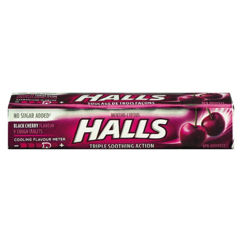 Halls Black Cherry Sugar Free [9pk]