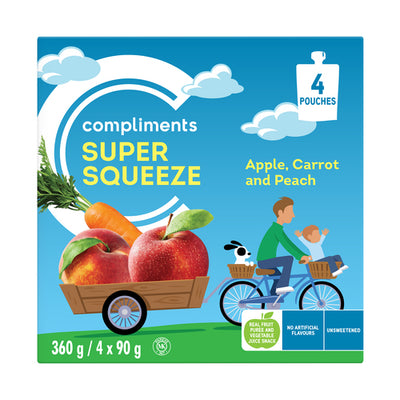 CompSuperSqueezeApple/Peach [4pk]