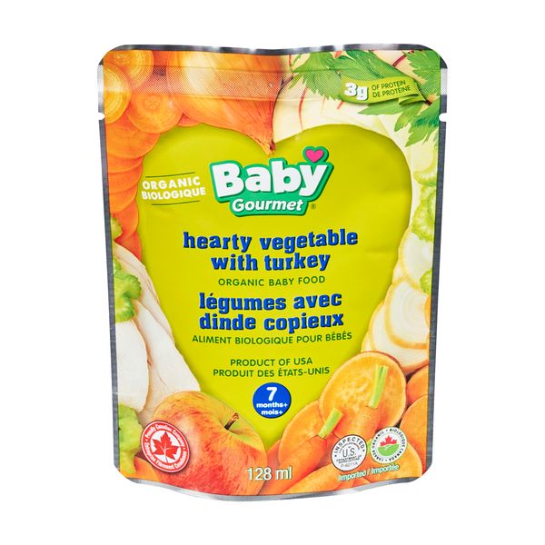 Baby Gourmet Organic Hearty Vegetables With Turkey [128ml]