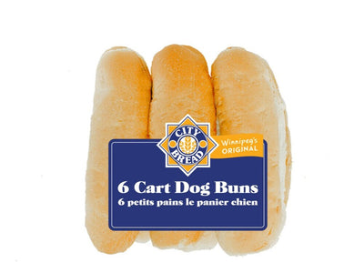 City Bread White Cart Dog Buns [6pk]