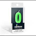 Number 0 Green Candle