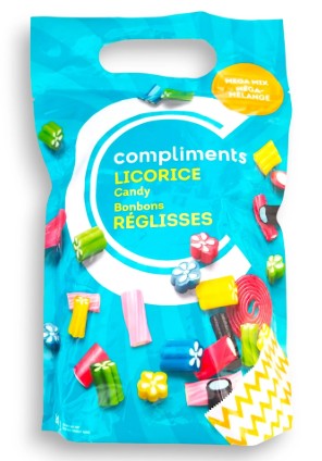 Compliments Licorice Candy Mix 800g