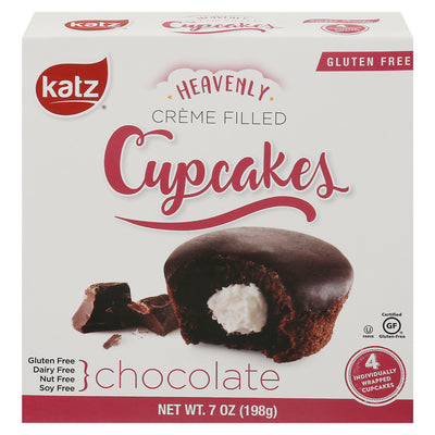 Katz Gluten Free Chocolate Creme Filled Cupcakes, 198 g