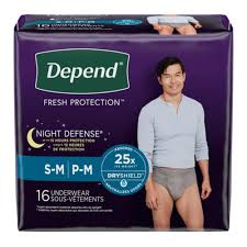 Depends Mens Small [16pk]