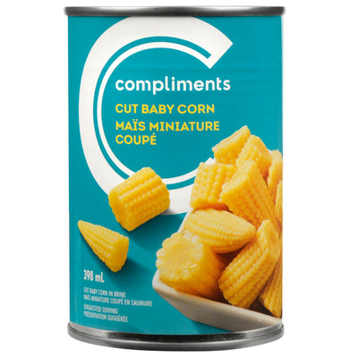 Compliments Cut Baby Corn [398ml]