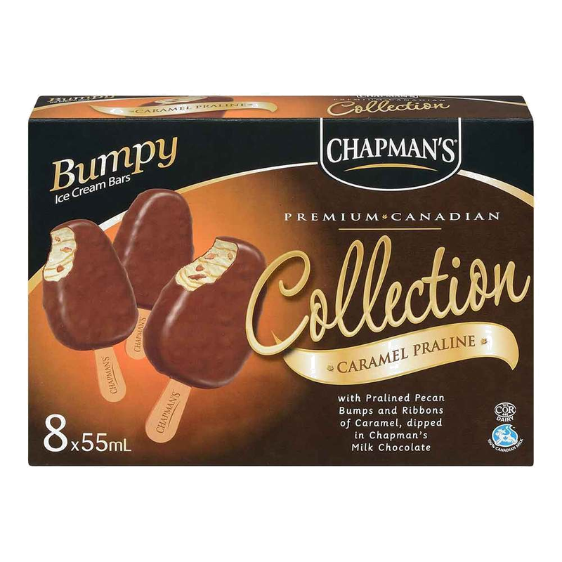 Chapman's Ice Cream Bars Vanilla With Milk Chocolate [8pk]