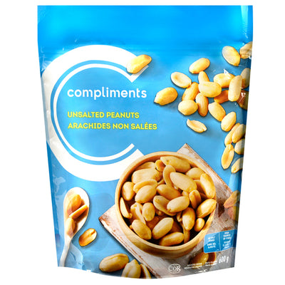 Compliments Unsalted Peanuts 600g
