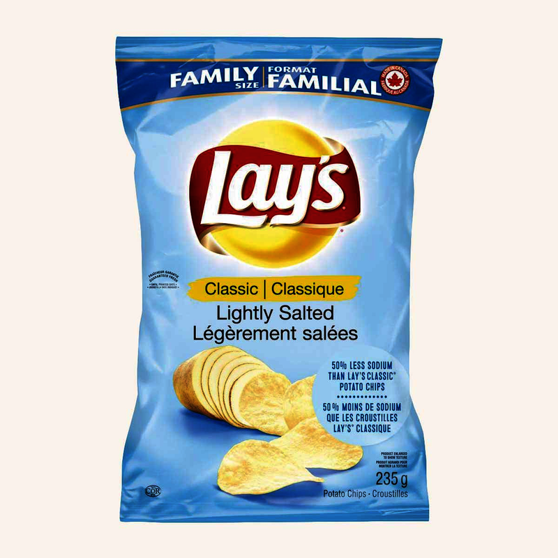 Lay's Classic Light Salted Potato Chips, 235 g