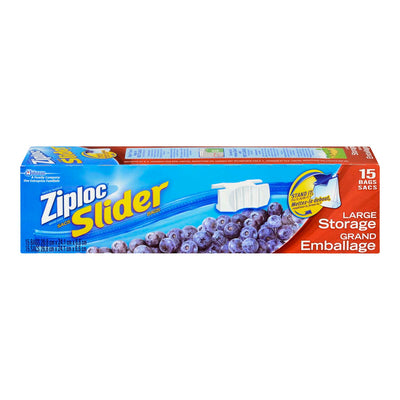 ZiplocSlidelocStorageBagLarge [15pk]