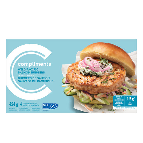 Compliments Wild Salmon Burgers [454g]