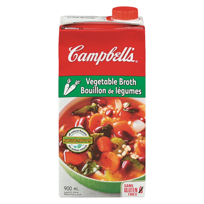 Campbells Vegetable Broth Fat Free [900ml]