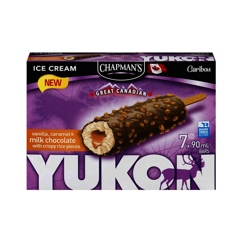 Chapman's Yukon Vanilla Caramel Ice Cream Bars [7pk]