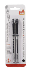 Black Liquid Ink Pen [2pk]