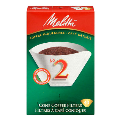 Melitta #2 Cone Coffee Filter [40pk]