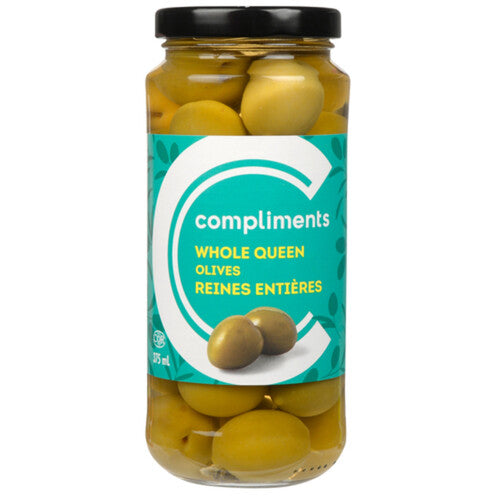 ComplimentWholeQueenOlives [375ml]