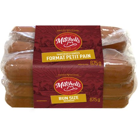 Mitchell's Wieners Bun Size 675g