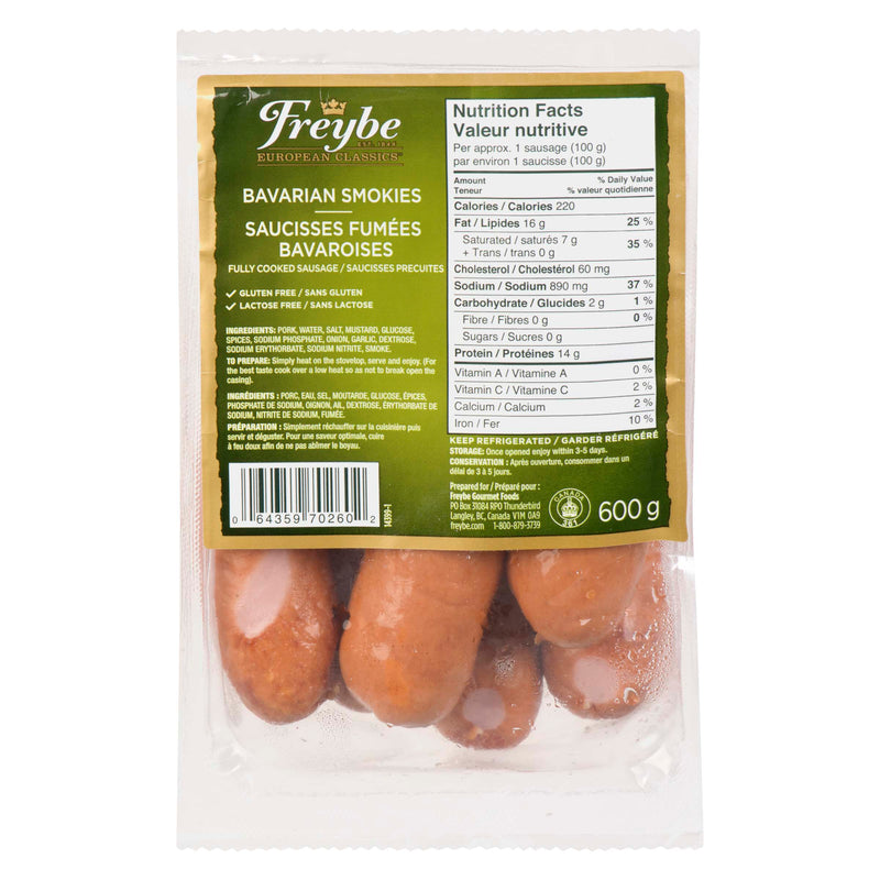 Freybe Bavarian Smokies, 600 g