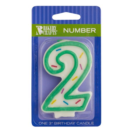 Number 2 Birthday Candle