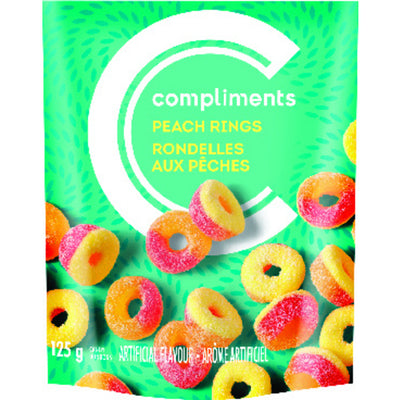Compliments Peach Rings [125g]