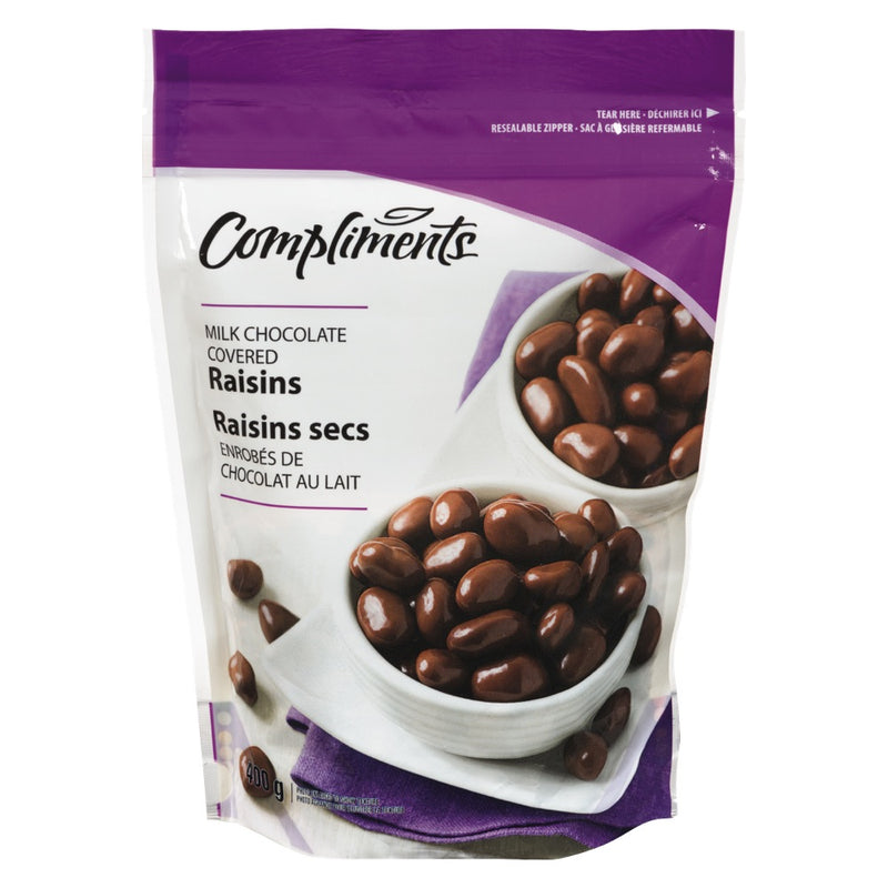 Compliments Chocolate Covered Raisins 400g