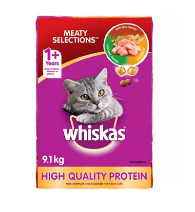 Whiskas Cat Food Original Dry [9.1kg]