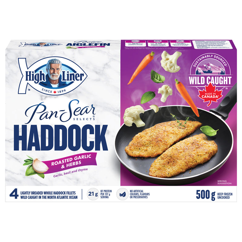 High Liner Pan Seared Haddock Garlic Herb [500g]