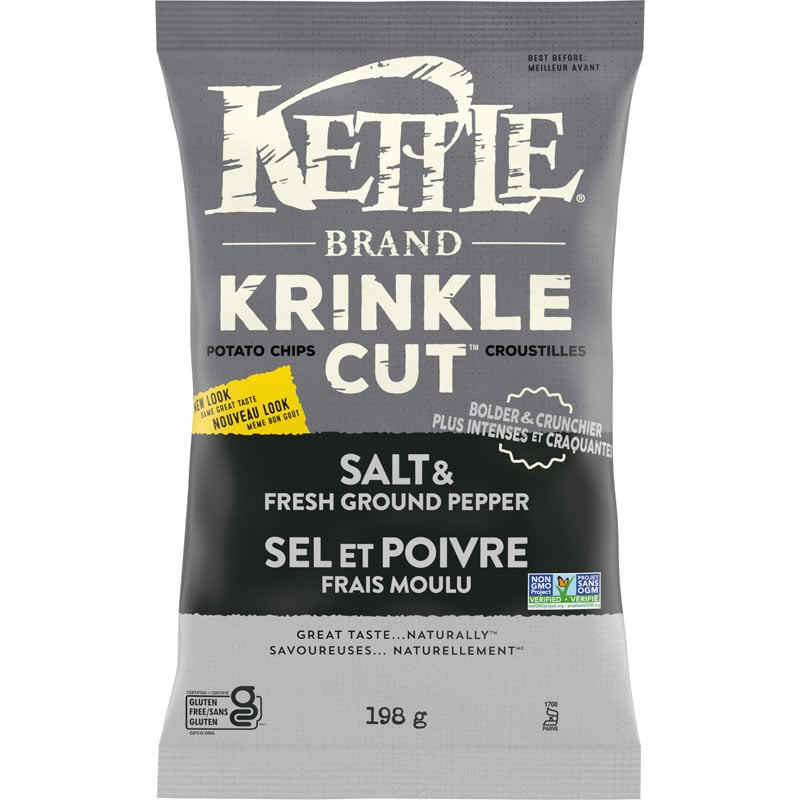 Kettle Chips Salt Fresh Pepper [198g]
