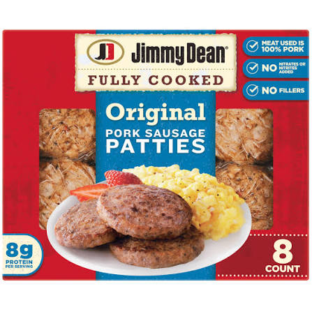 Jimmy Deans Fully Cooked Sausage Patty