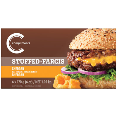 Compliments Burger Cheddar Stuffed [680g]