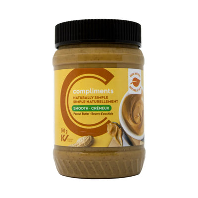 Compliments Naturally Simple Peanut Butter Smooth 100% Natural [500g]