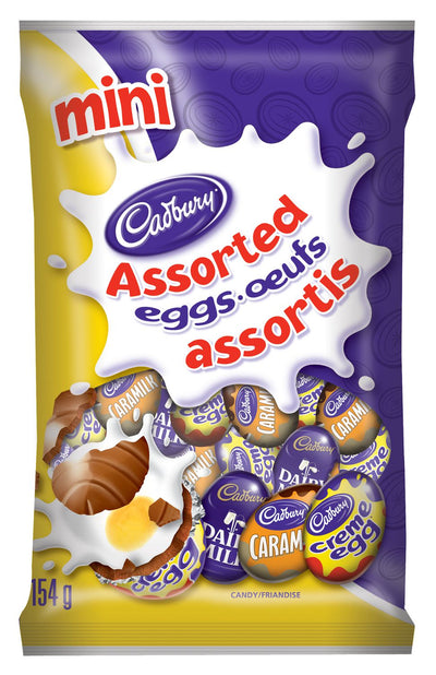 Cadbury Mini Assorted Eggs, 154 g