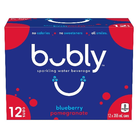 Bubly Blueberry Pomegranate [355ml]