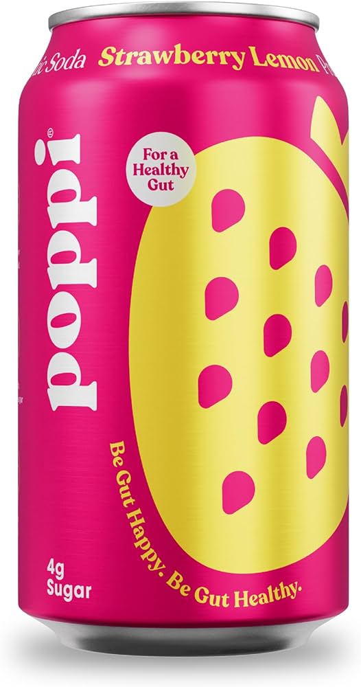 Poppi Strawberry Lemon Soda [355ml]
