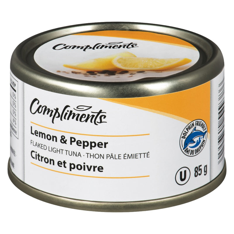 Compliments Lemon Pepper Flaked Tuna [85g]