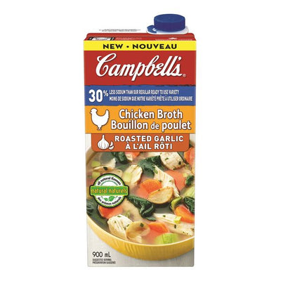 Campbells Chicken Roast Garlic Broth [900ml]