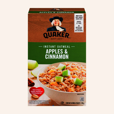 Quaker Instant Oatmeal Apple Cinnamon 264g