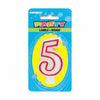 Number 5 Birthday Candle