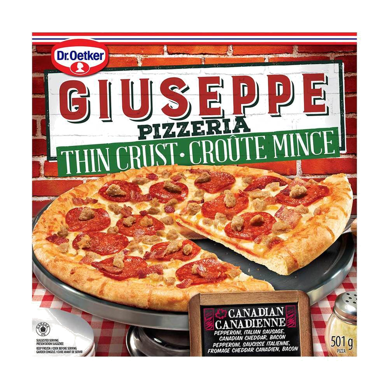 Giuseppe Thin Pizza Canadian [501g]