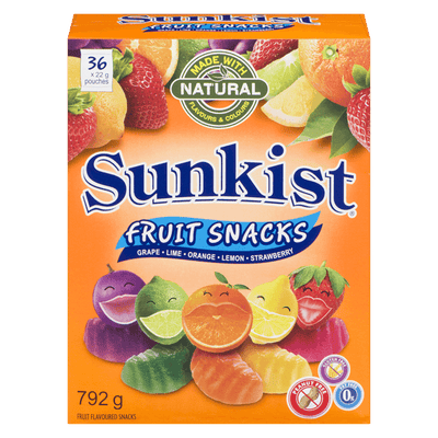 Sunkist Fruit Snacks Assorted Gluten Free 792gr