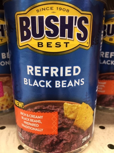 Bushs Beans Refried Black [398ml]