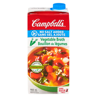 Campbells Vegetable Broth No Salt added [900ml]