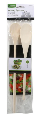2-pc Wooden Mixing Spoon