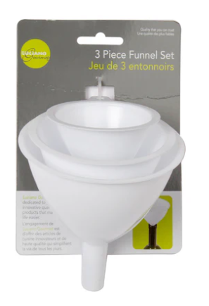 Set of 3 Plastic Funnels