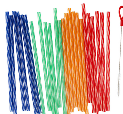 Reusable 15-pc 11" Straws