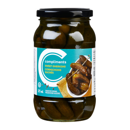 Compliments Sweet Gherkins [375ml]