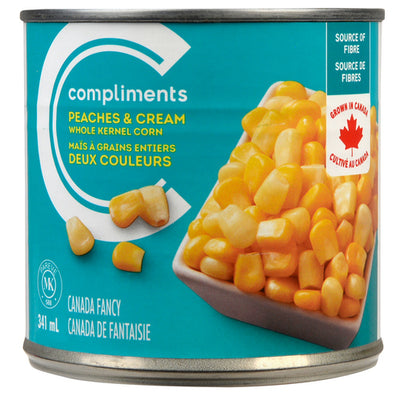 Compliments Peach & Cream Corn [341ml]