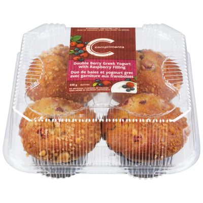 Compliments Yogurt Raspberry Muffins [4pk]