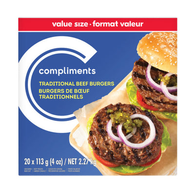 Compliments Beef Burgers [2.27kg]