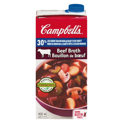 Campbells Beef Broth 30% Less Salt [900ml]